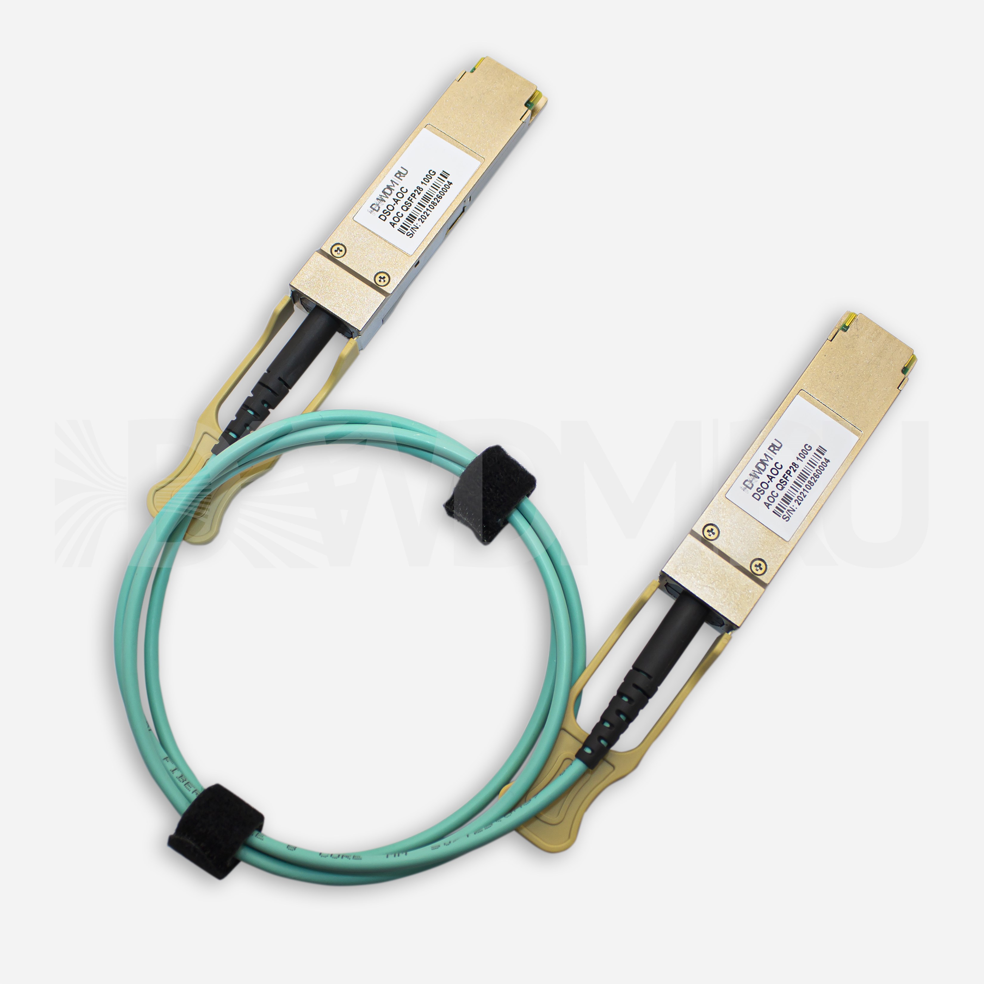 Active Optical Cable, QSFP28, 100 Гб/с, 5 м- ДВДМ.РУ (DSO-AOC-100-5)